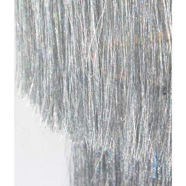 Silver Tinsel Chandelier