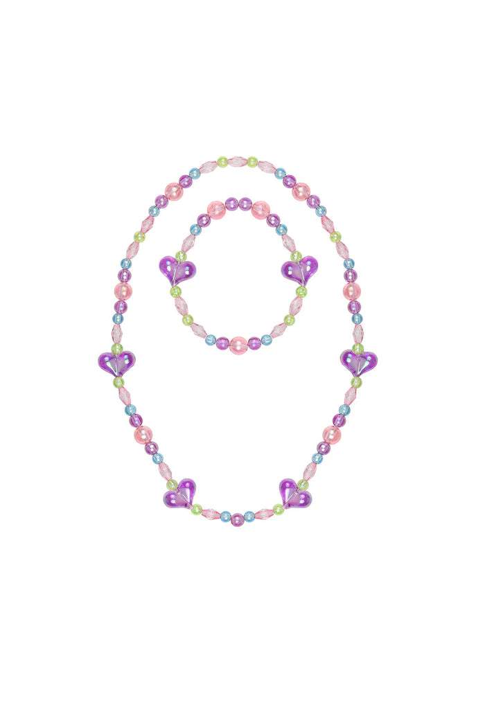 My Heart will go On Necklace Bracelet Set