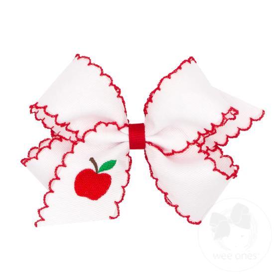 Medium Moonstitch Embroidered Apple
