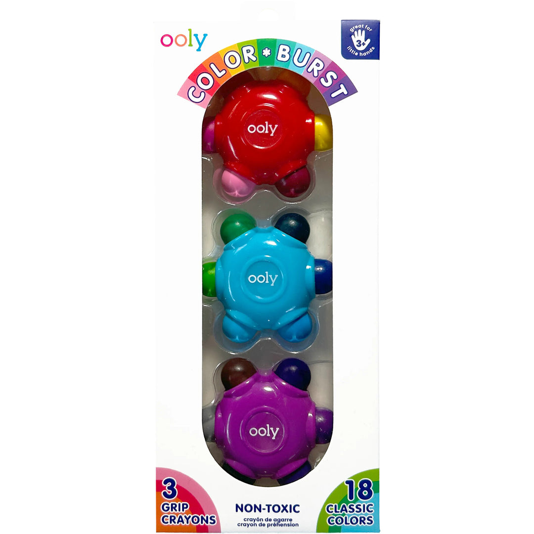 Color Burst Grip Crayons