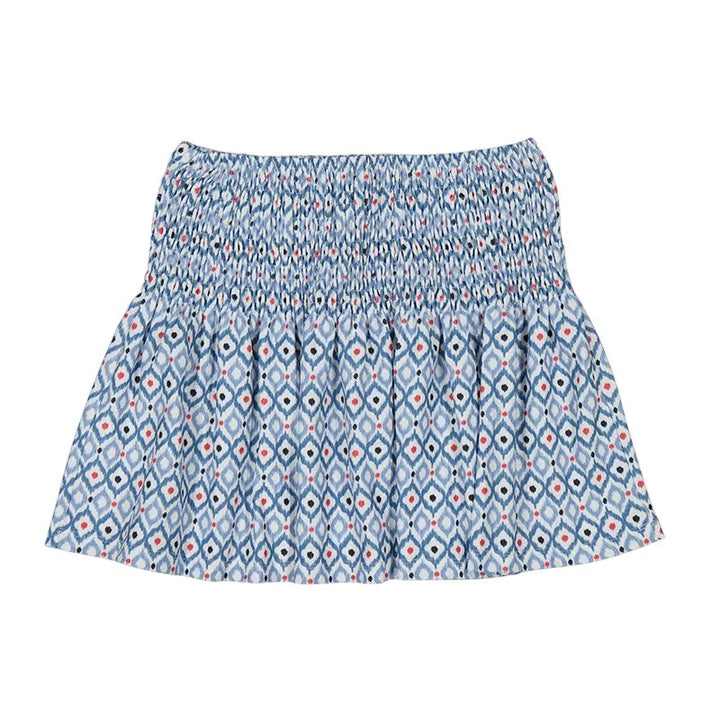 Smock Waist Printed Skirt