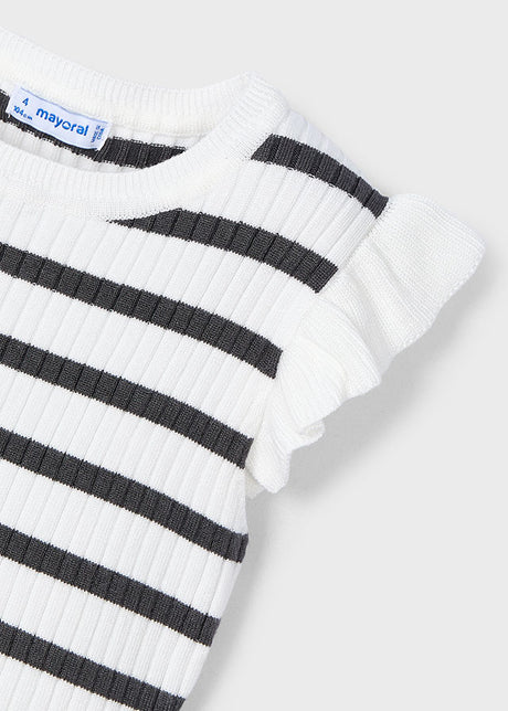 Striped Ribbed Knit Top