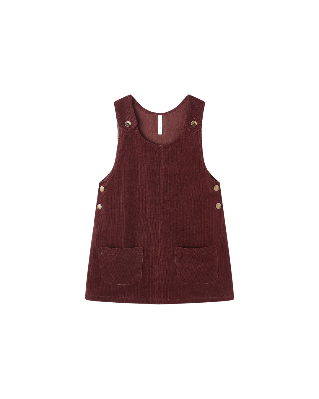Odette Overall Dress Burgundy
