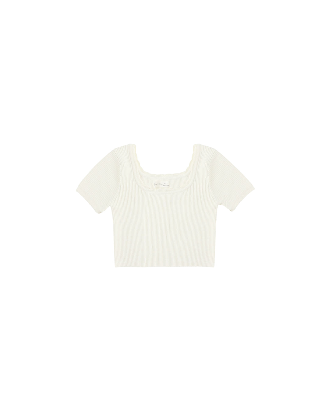 Scallop Tee Natural