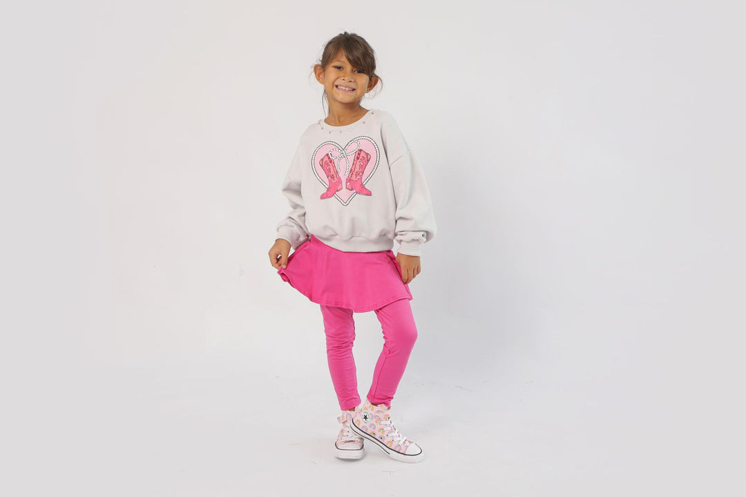 Heart Boots Sweatshirt