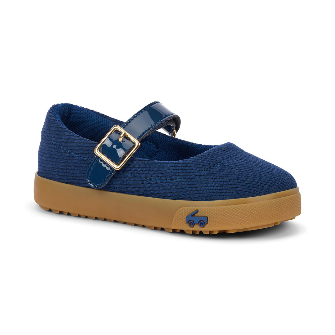 Lucia Navy Corduroy Shoe