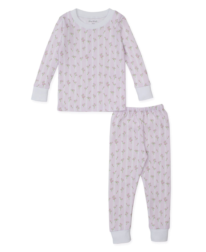 Ribbon Stripe Bouquets Pajama Set