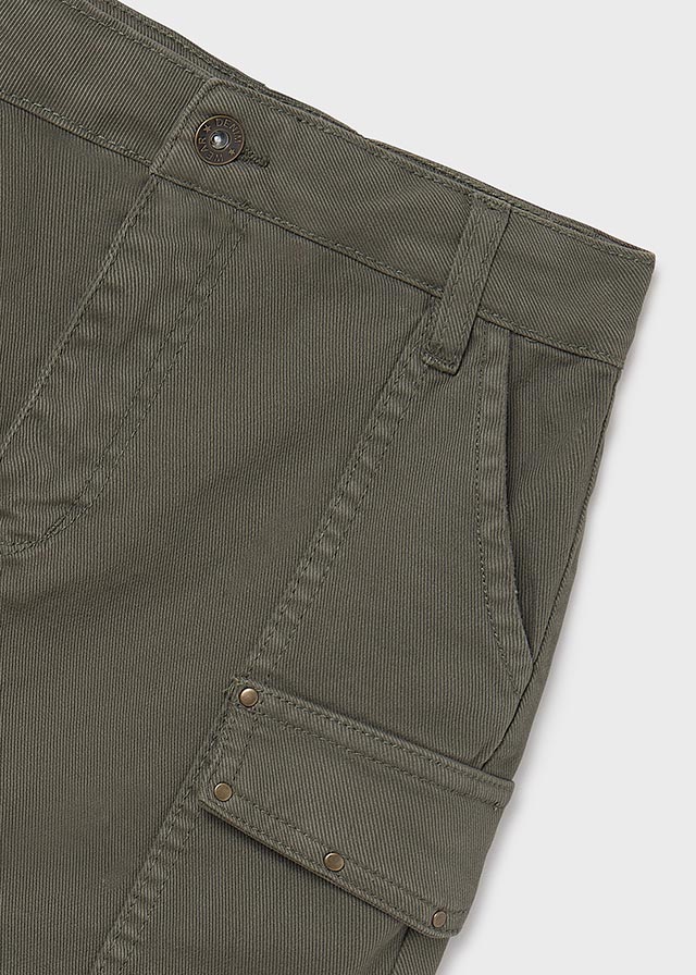 Olive Twill Skirt