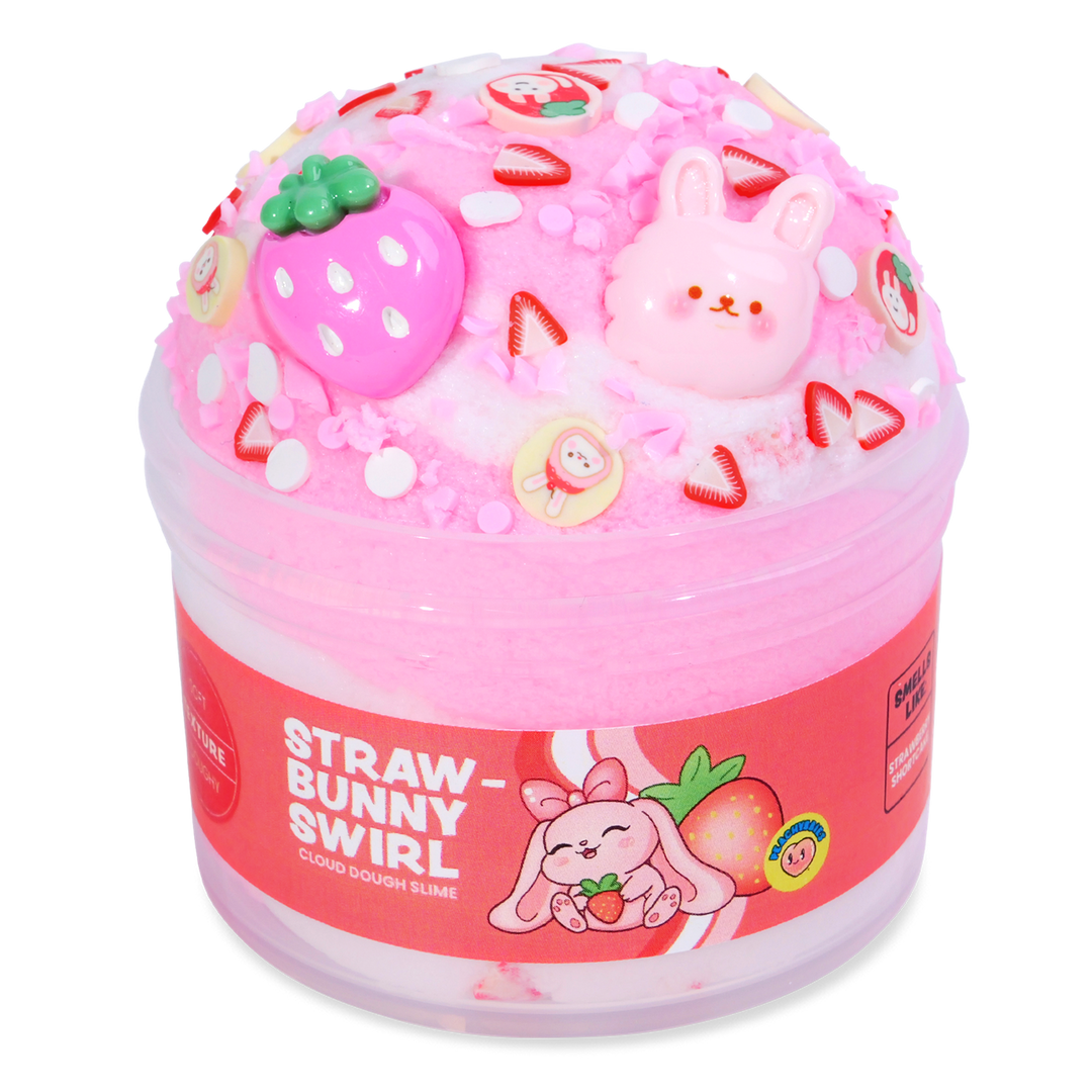 Straw-bunny Swirl Slime