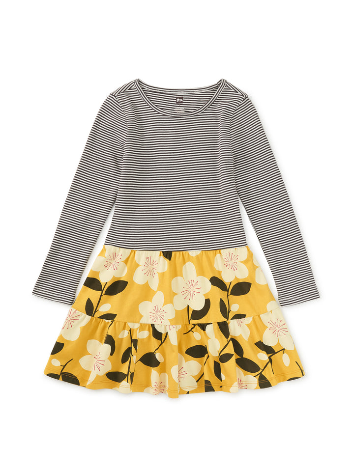 Plum Blossom Tiered Skirted Twirl Dress