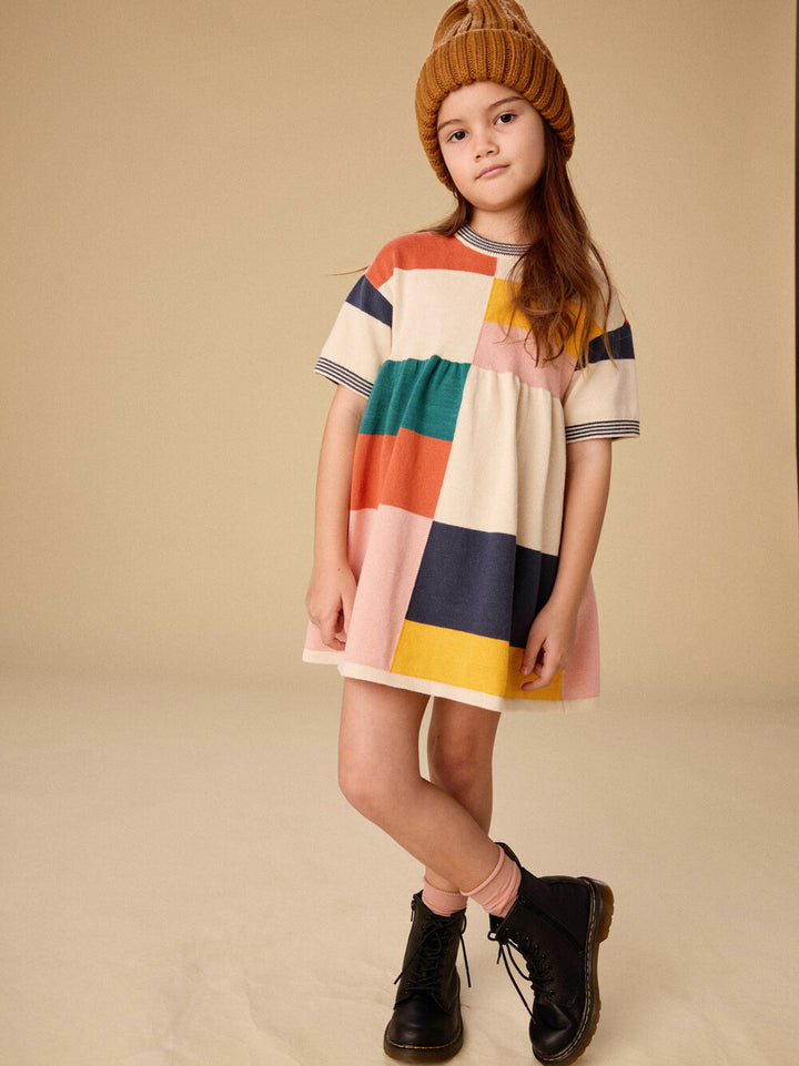 Colorblock Sweater Dress