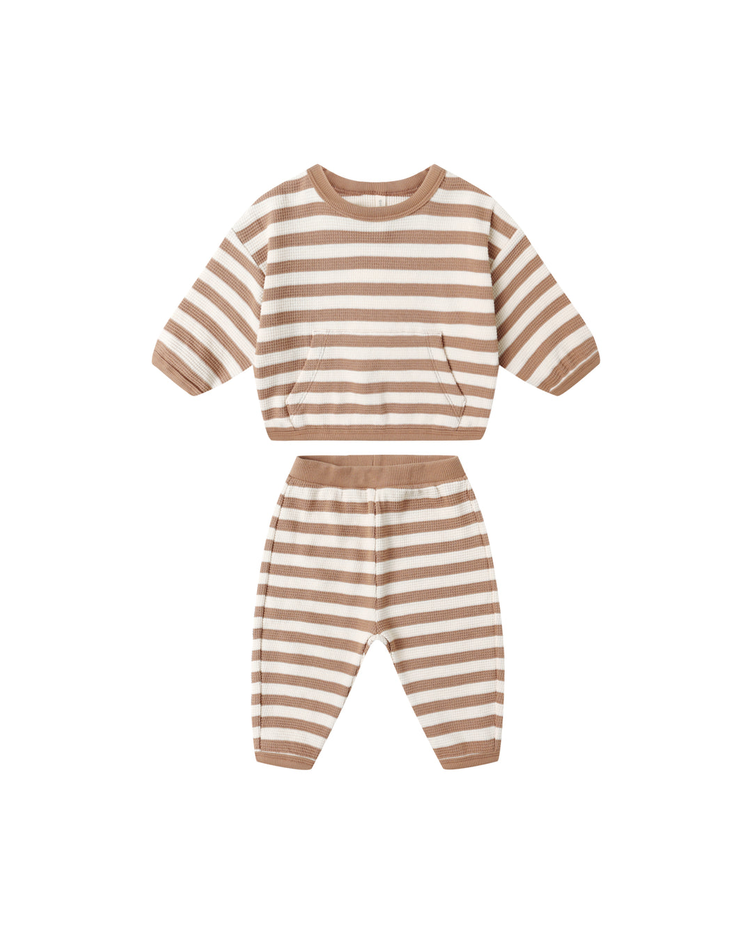 Harvest Stripe Waffle Slouch Set