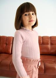 Fur Trimmed Ribbed Knit Turtleneck