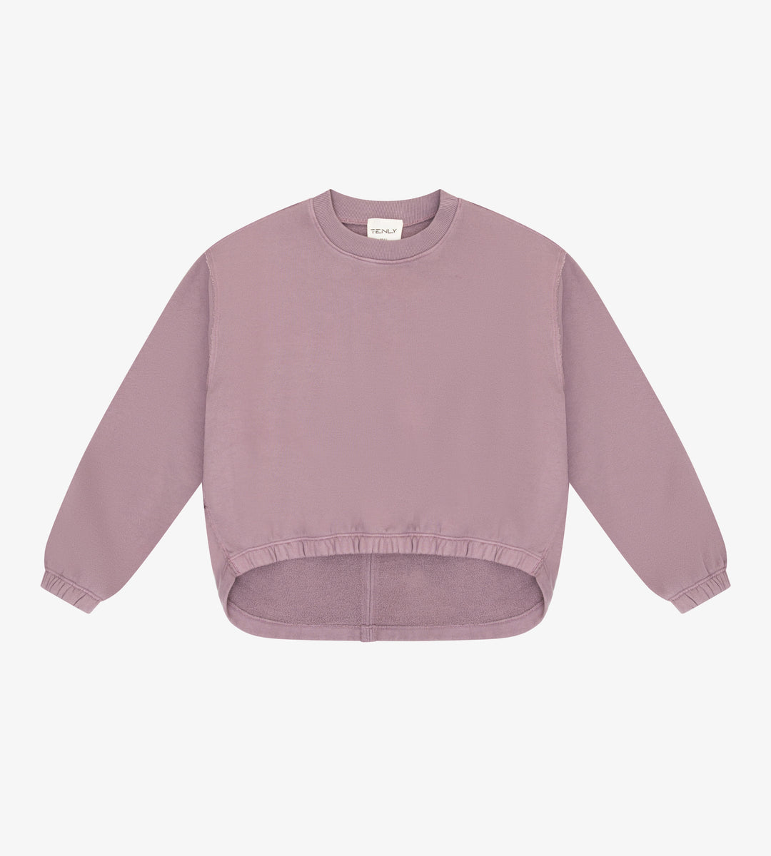 Cotton Fleece Raw Edge Tunic