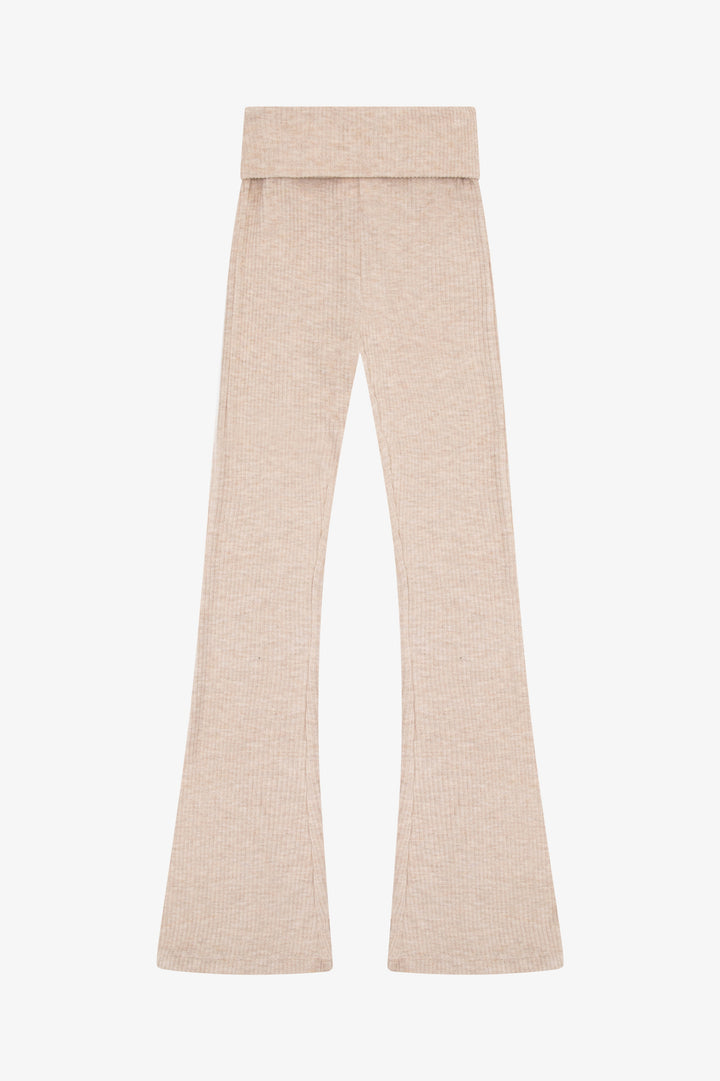 Hacci Rib Waisted Flared Pants