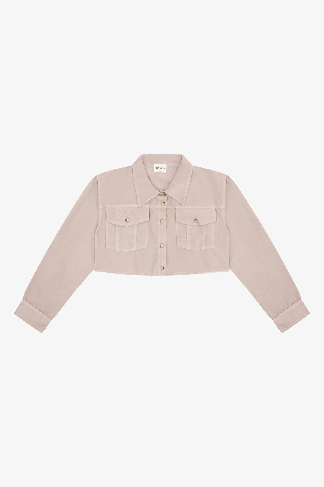 Corduroy Utility Raw Edge Crop Jacket