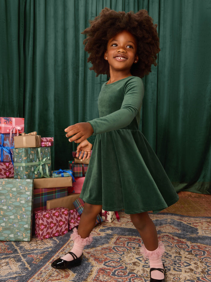 Pineneedle Velour Ballet Dress