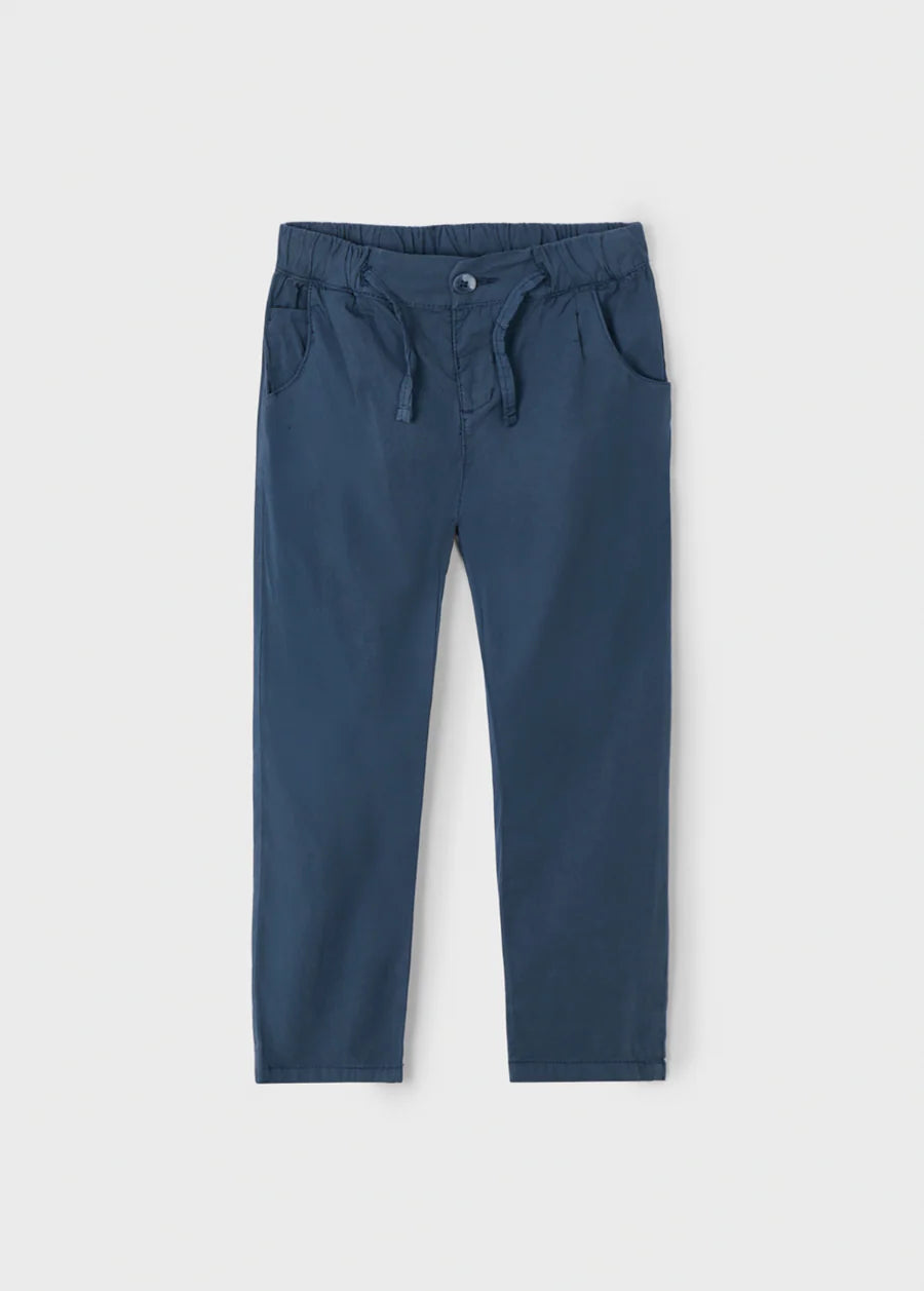 Chinos with Drawstring in Midnight