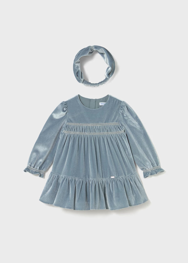 Velvet Dress & Headband