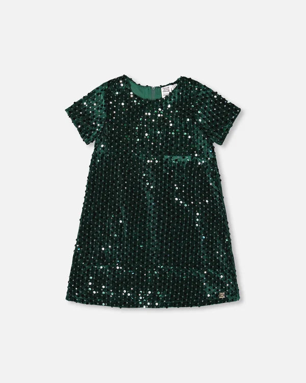 Velvet Sequin Party Dress