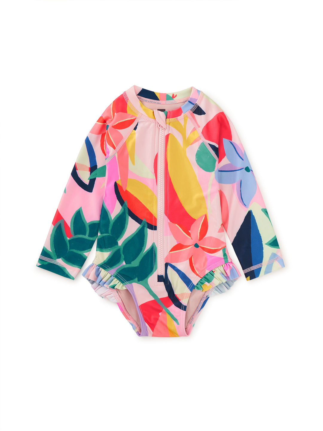 Parakeet Tropical Rash Guard Swimsuit