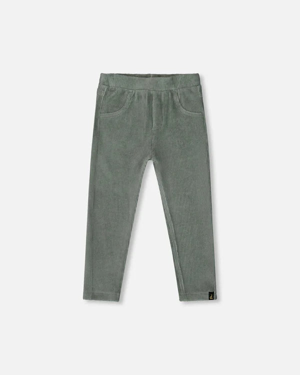 Ribbed Velour Legging