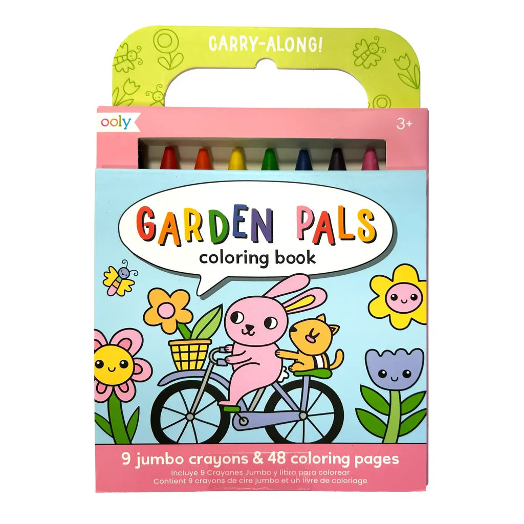 Carry Along Coloring Book Set Garden Pals