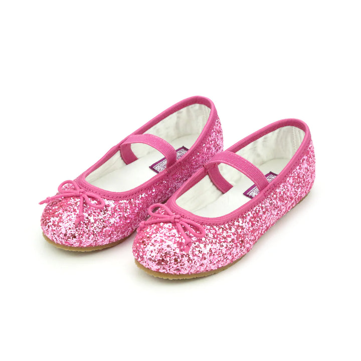 Victoria Fuchsia Sparkle Glitter Flat