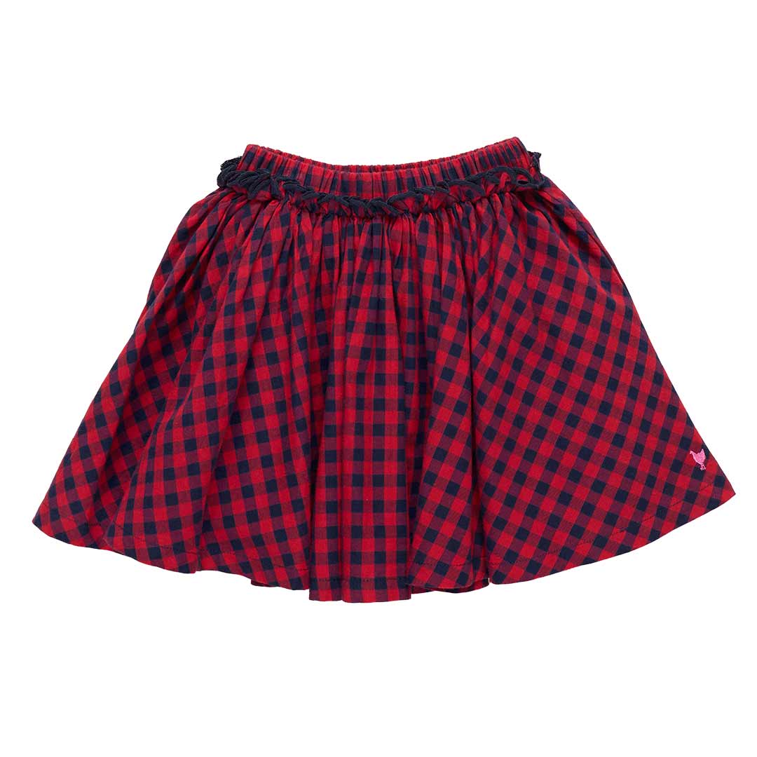Gianna Skirt Red Blue Check