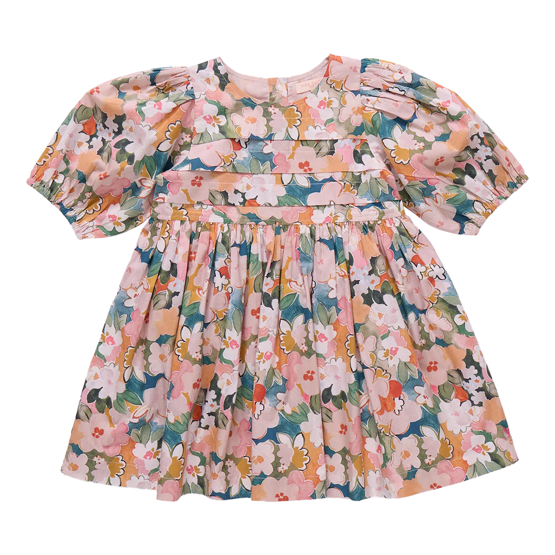Evelyn Dress Watercolor Floral