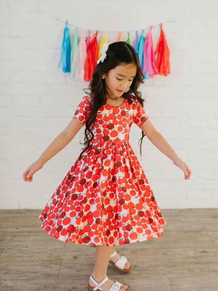 Classic Twirl Dress in Apple