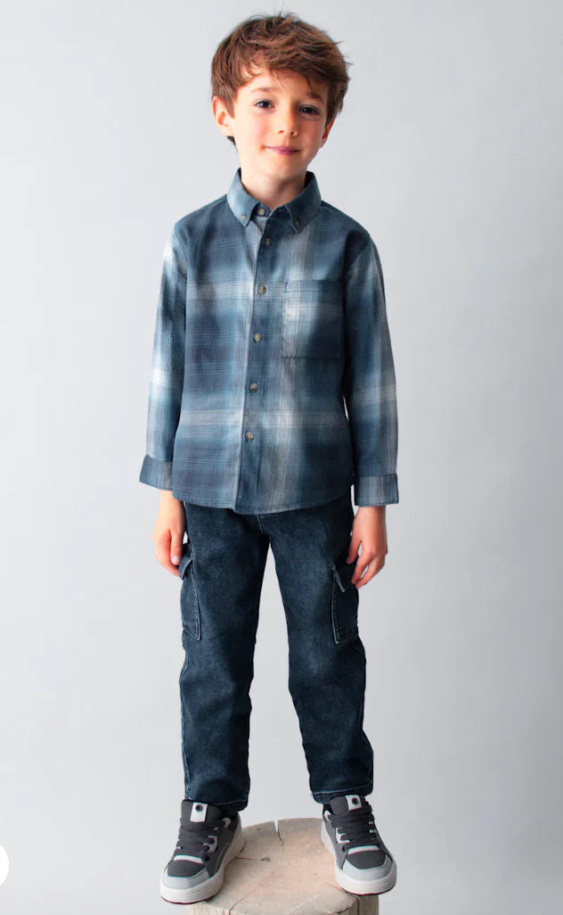 Checked Button Down Shirt