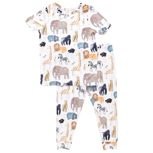 Animals of Africa Bamboo Pajama Set