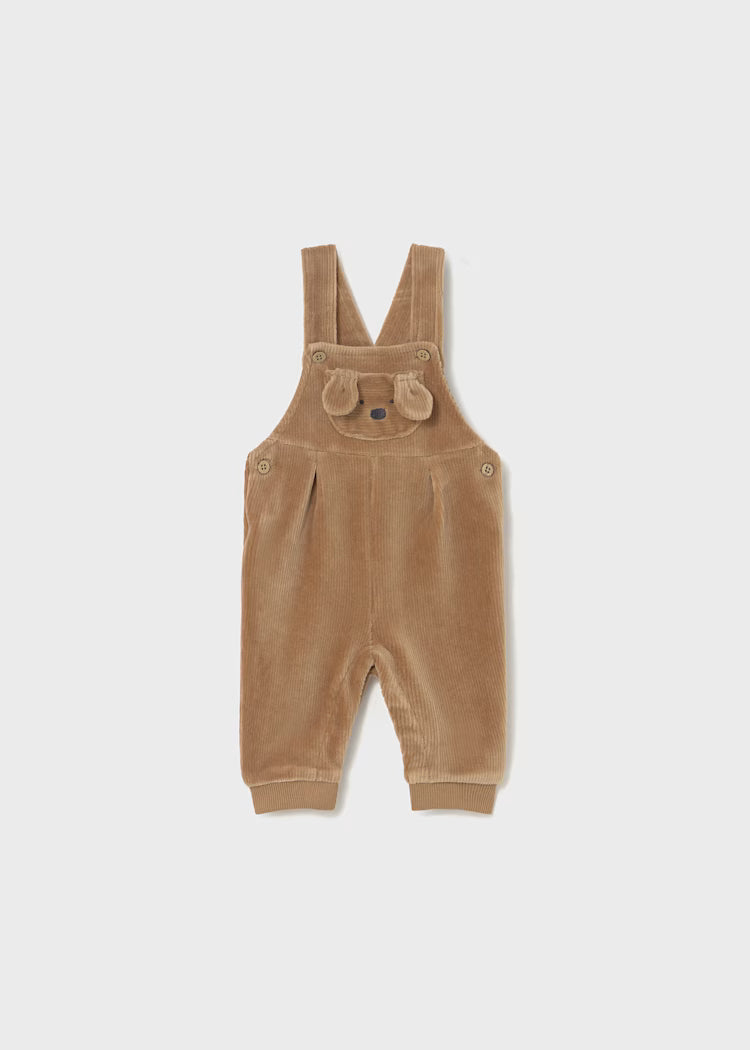 Puppy Velour Ribbed Overall