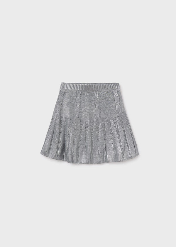 Silver Knit Skirt