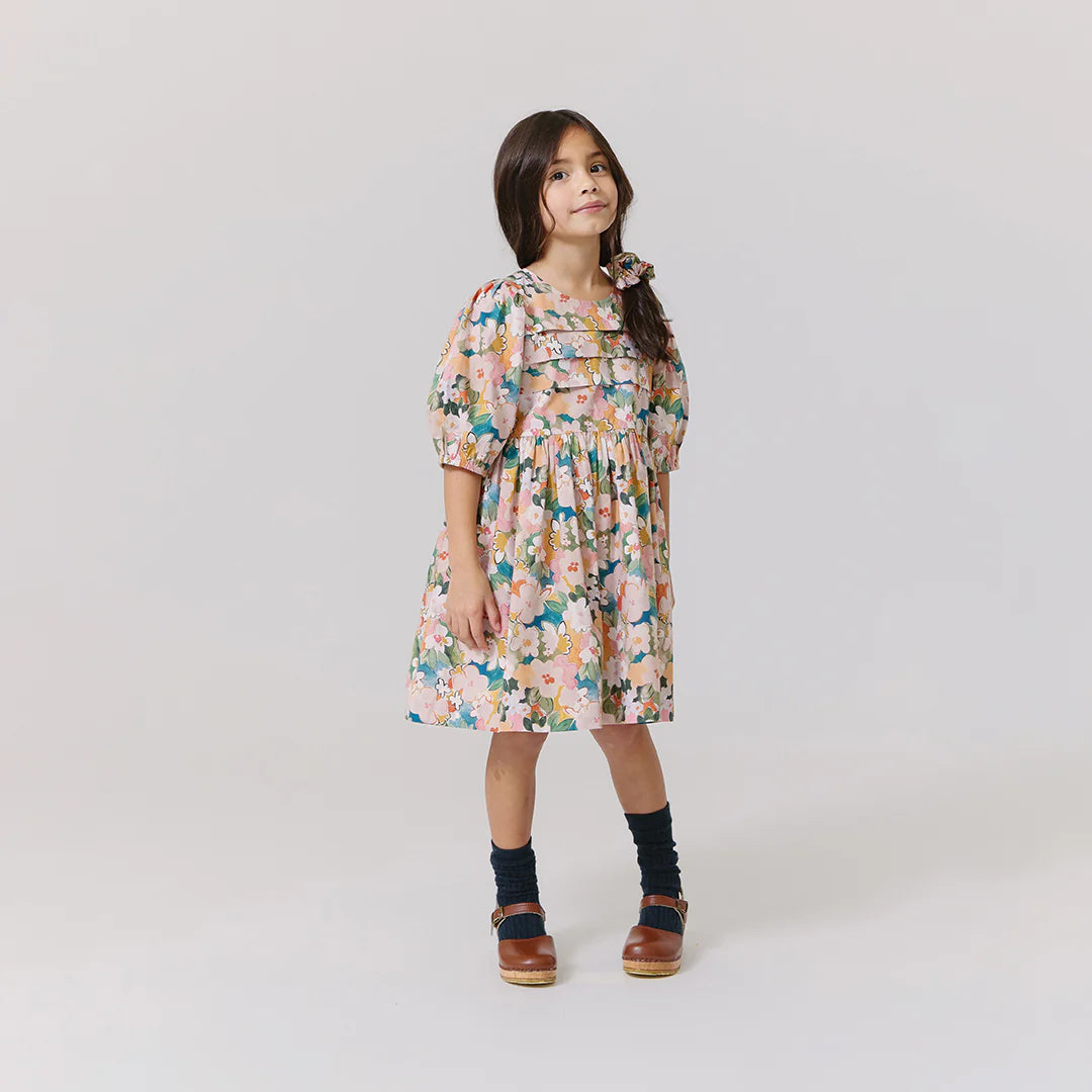 Evelyn Dress Watercolor Floral