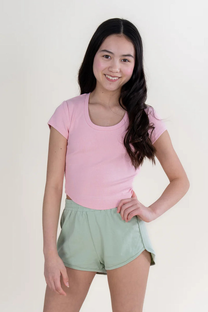 Short Sleeve Scoop Neck