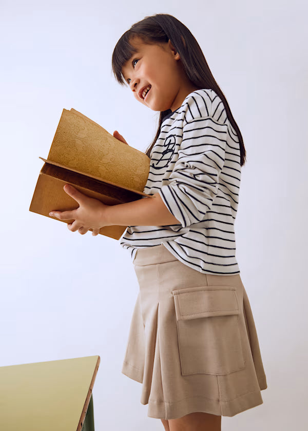 Soft Knit Khaki Skort
