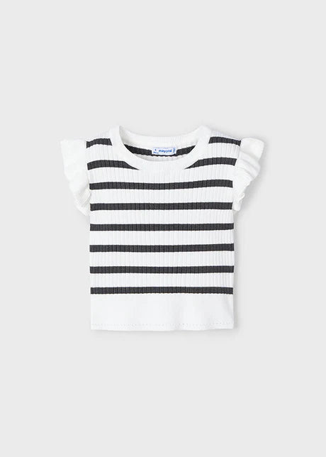 Striped Ribbed Knit Top