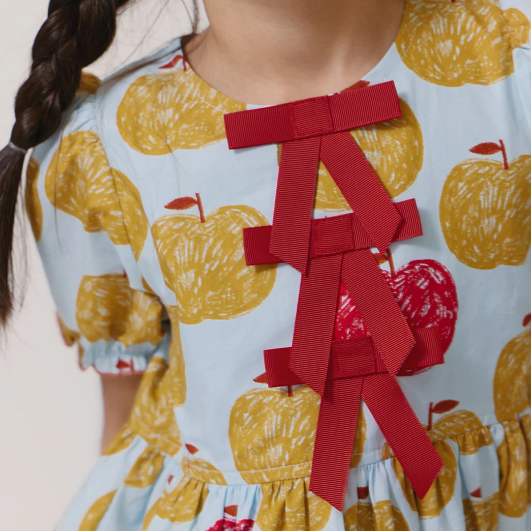 Hermione Dress Gold Apples