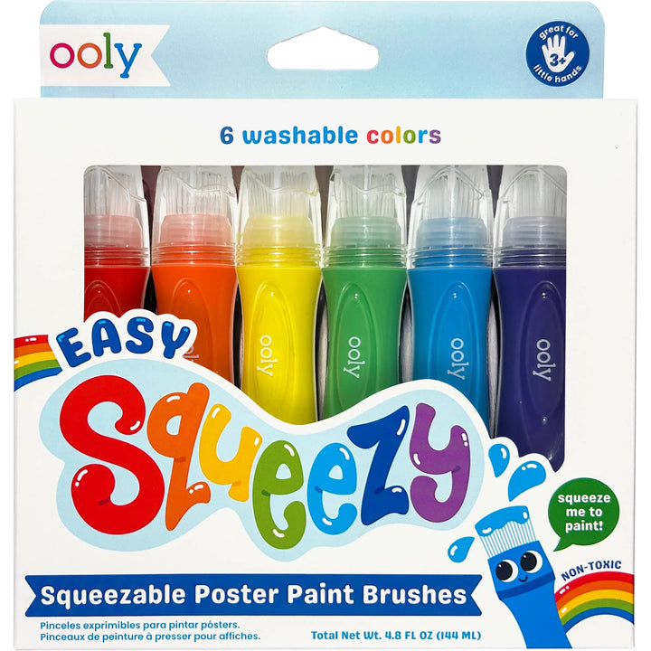 Easy Squeezy Squeezable Poster Paint Brushes