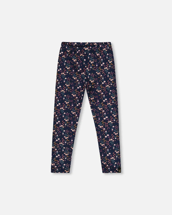 Navy Floral Legging