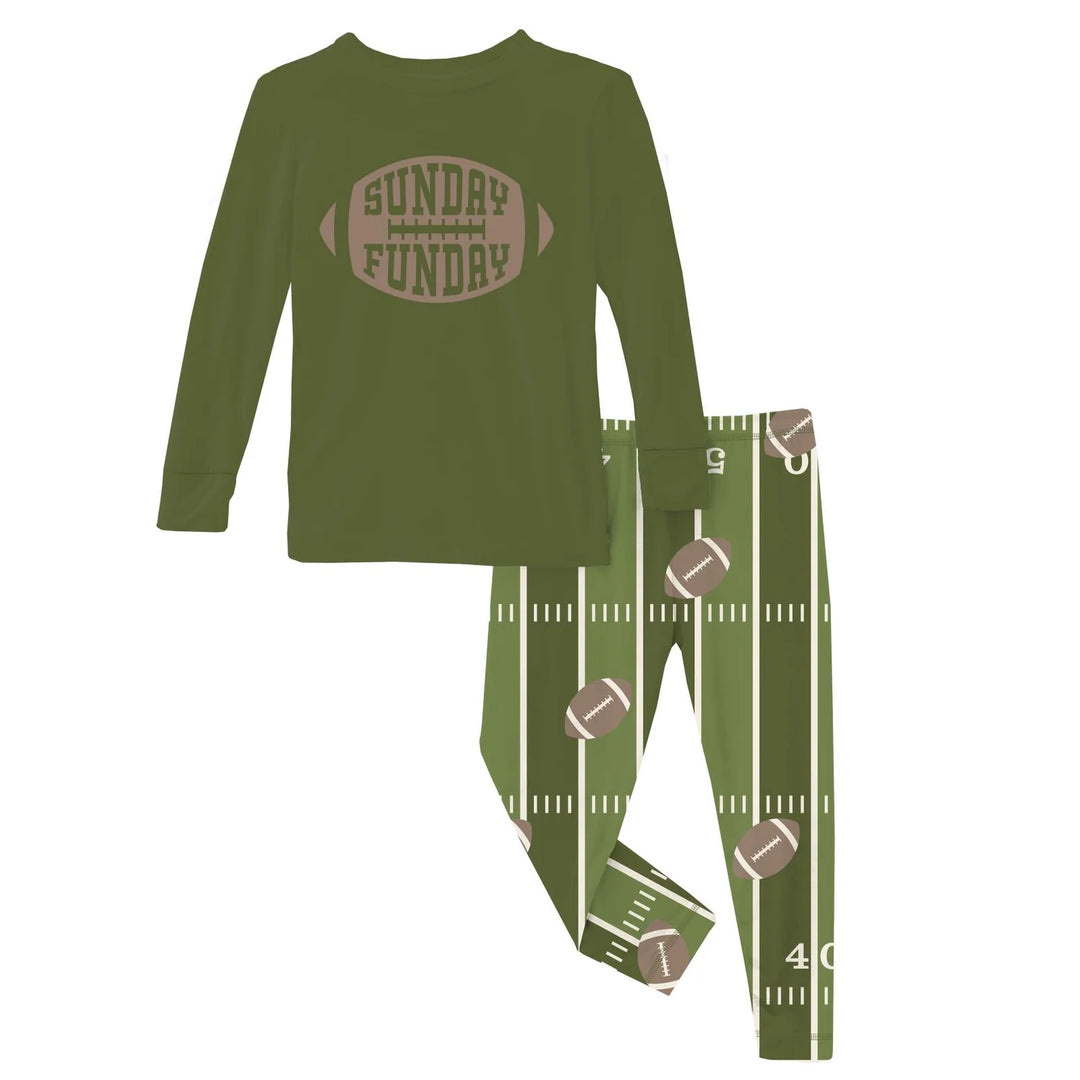 Football Graphic Bamboo Pajama Set