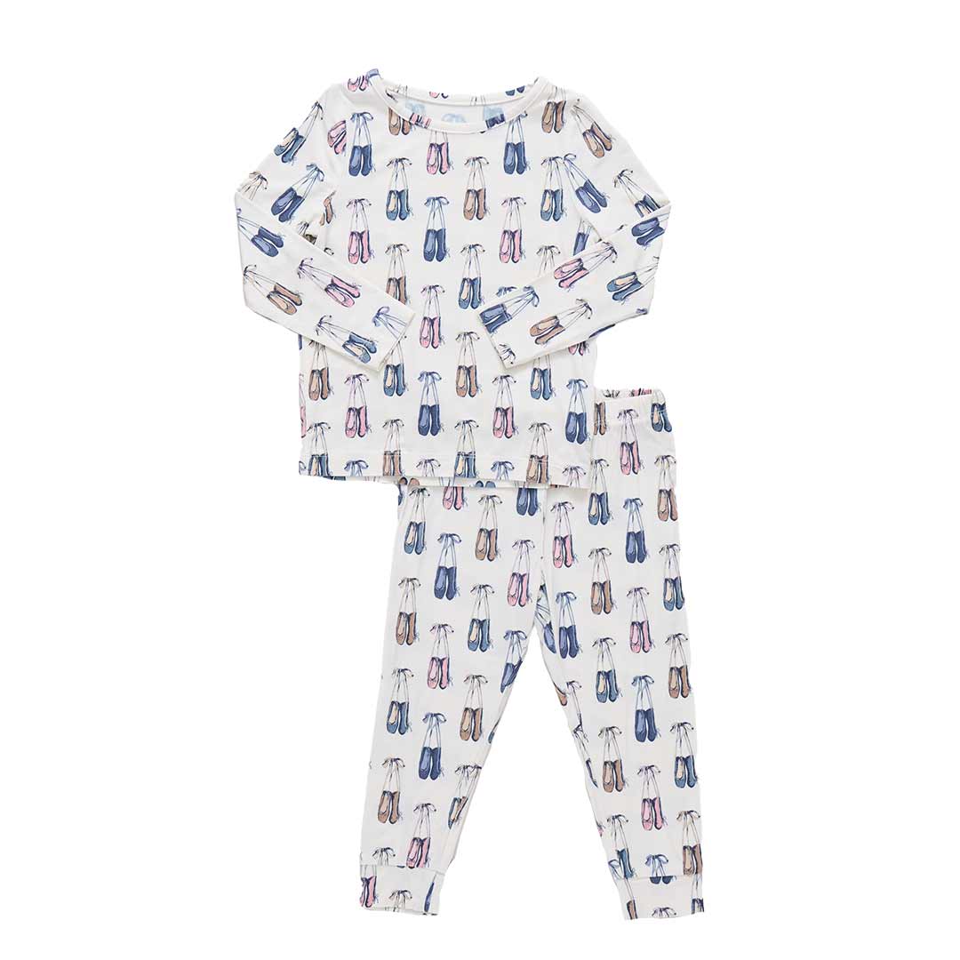 Bamboo PJ Set Ballet Slippers