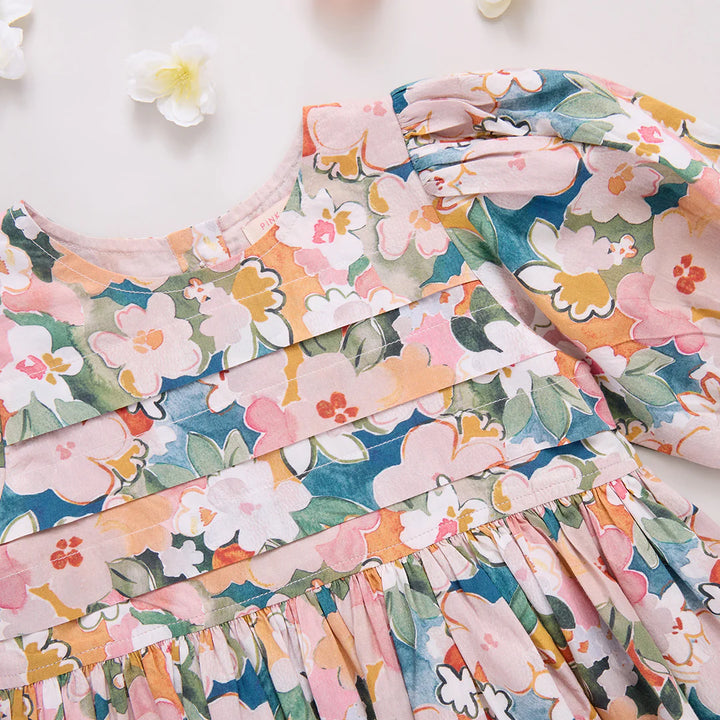 Evelyn Dress Watercolor Floral