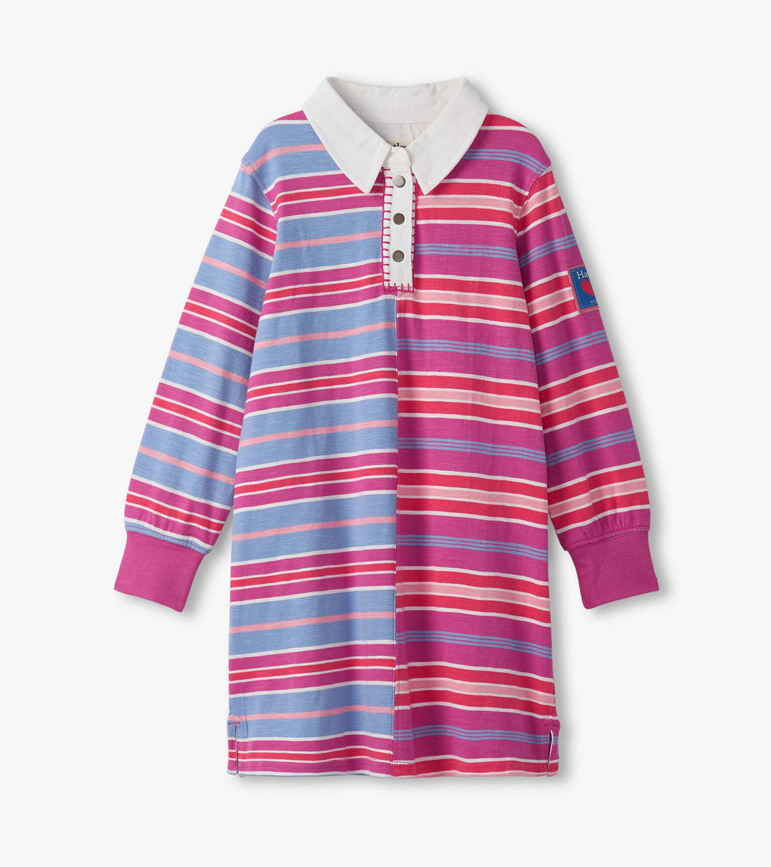 Mixed Stripes Polo Dress