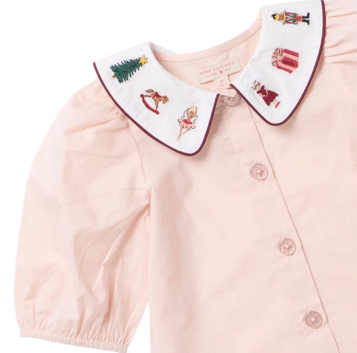 Noelle Top Nutcracker Embroidery