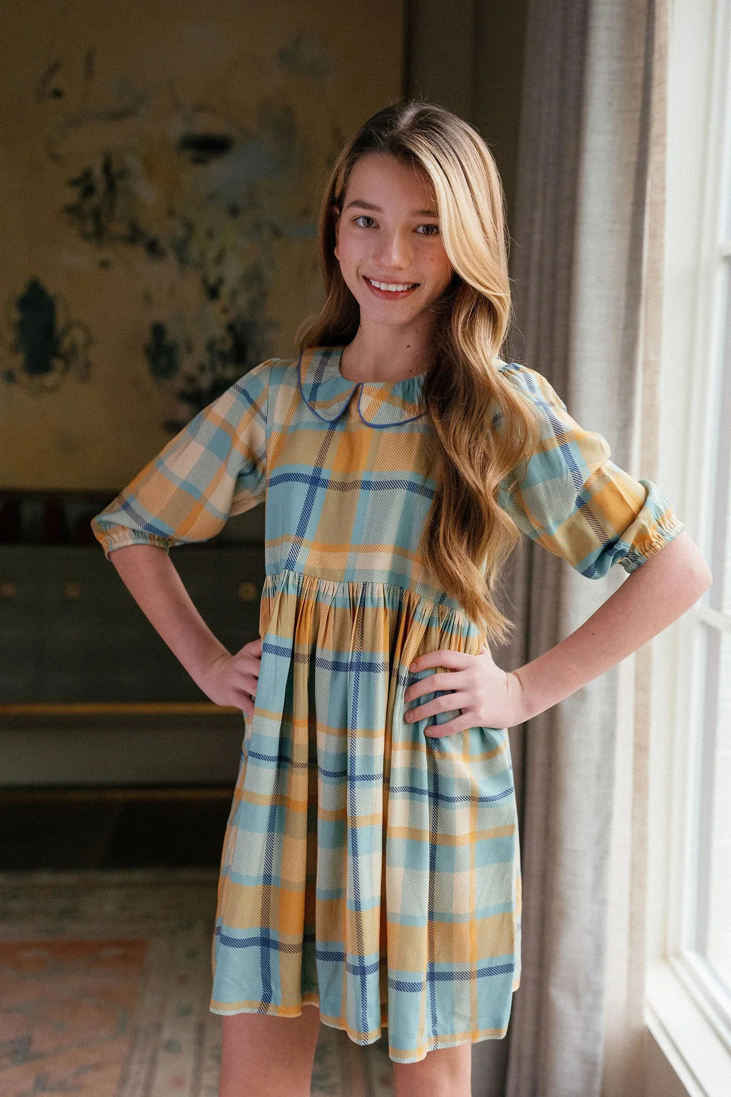 Annabel Plaid Dress