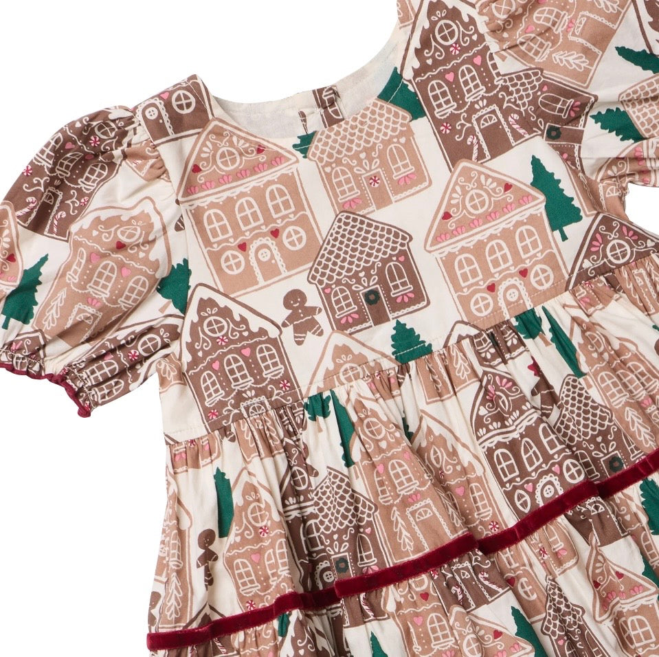 Eliza Dress Gingerbread Houses
