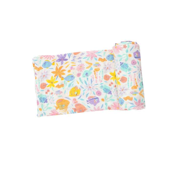 Tropical Fish Floral Swaddle